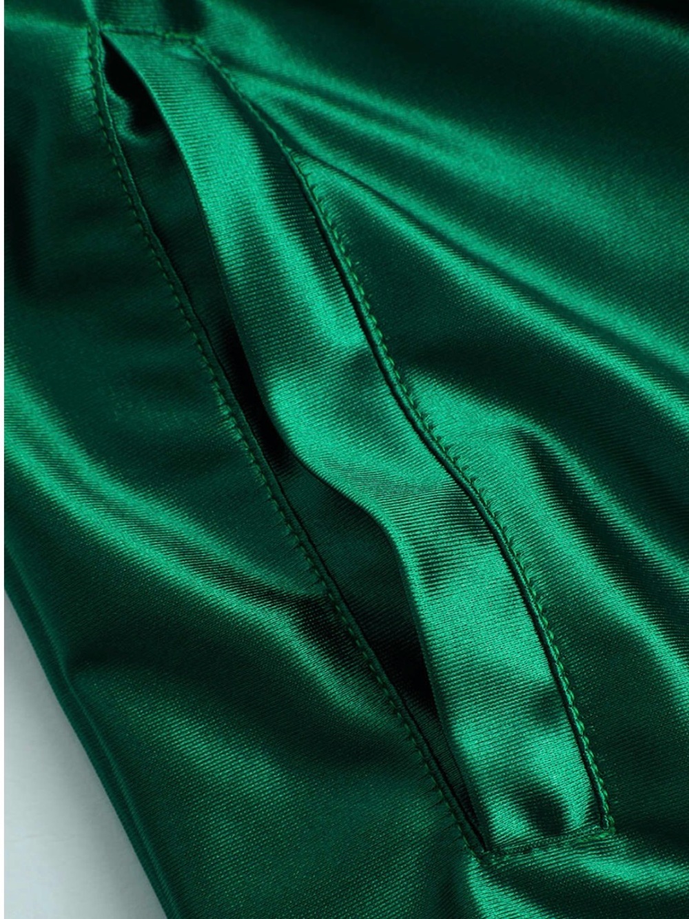 MICAS Satin Drawstring Wide Leg Pants - Picture 3 of 9